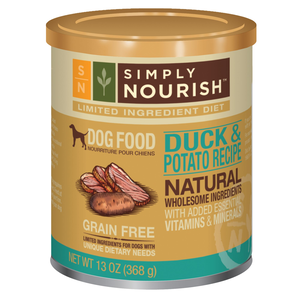 Simply Nourish Limited Ingredient Diet Grain Free Duck & Potato Recipe (Canned)