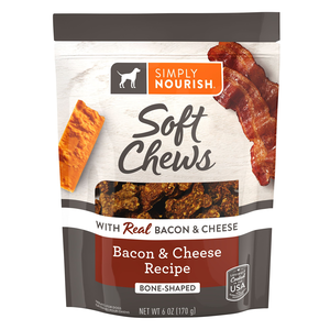 Simply Nourish Soft Chews Bacon & Cheese Recipe For Dogs