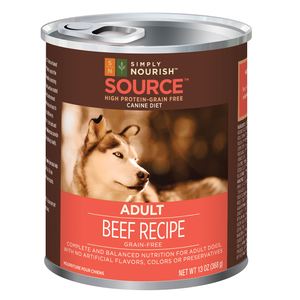 Simply Nourish Source Beef Recipe (Canned) For Adult Dogs