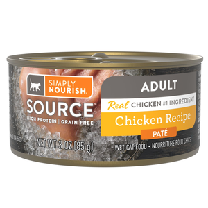 Simply Nourish Source Chicken Recipe Pate For Adult Cats