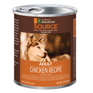 Simply Nourish Source Chicken Recipe (Canned) For Adult Dogs