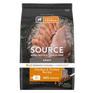 Simply Nourish Source Chicken & Turkey Recipe For Adult Dogs