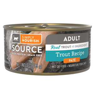 Simply Nourish Source Trout Recipe Paté For Adult Cats