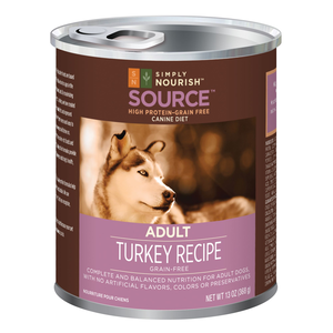 Simply Nourish Source Turkey Recipe (Canned) For Adult Dogs