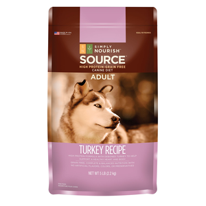 Simply Nourish Source Turkey Recipe For Adult Dogs