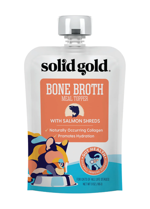 Solid Gold Bone Broth Meal Toppers With Salmon Shreds