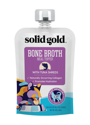Solid Gold Bone Broth Meal Toppers With Tuna Shreds