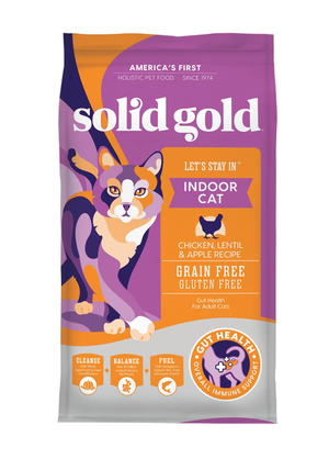 Solid Gold Let's Stay In Chicken, Lentil & Apple Recipe For Indoor Cats