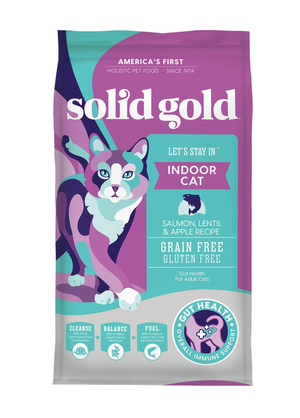 Solid Gold Let's Stay In Salmon, Lentil & Apple Recipe For Indoor Cats