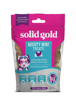 Solid Gold Mighty Mini Treats With Chicken & Sweet Potatoes