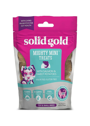 Solid Gold Mighty Mini Treats With Salmon & Sweet Potatoes