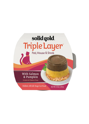 Solid Gold Triple Layer With Salmon & Pumpkin