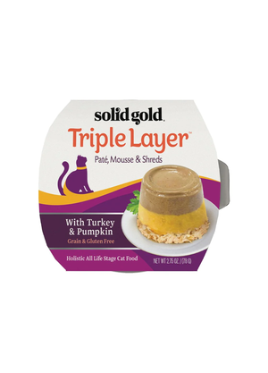 Solid Gold Triple Layer With Turkey & Pumpkin