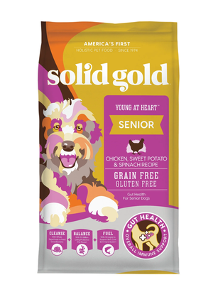 Solid Gold Young at Heart Chicken, Sweet Potato & Spinach Recipe For Senior Dogs