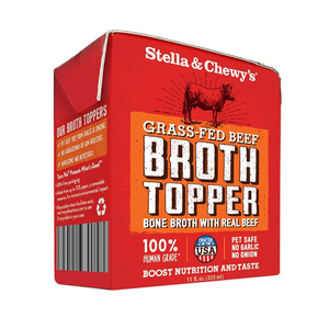 Stella and Chewy's Broth Topper Grass-Fed Beef Bone Broth With Real Beef