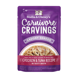 Stella and Chewy's Carnivore Cravings Chicken & Tuna Recipe (Savory Shreds)