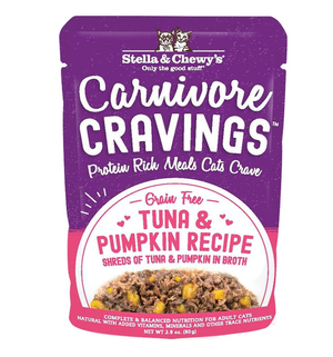 Stella and Chewy's Carnivore Cravings Tuna & Pumpkin Recipe (Savory Shreds)