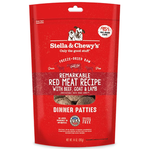 Stella and Chewy's Freeze-Dried Patties Remarkable Red Meat Recipe With Beef, Goat & Lamb