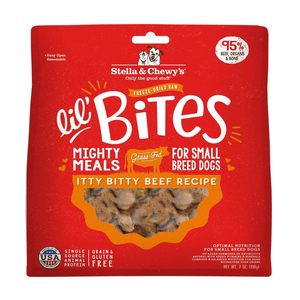 Stella and Chewy's Lil' Bites Mighty Meals Itty Bitty Beef Recipe For Small Breed Dogs