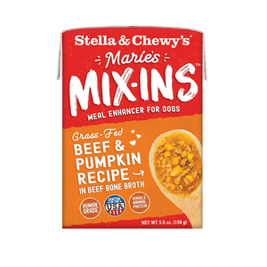 Stella and Chewy's Marie's Mix-Ins Beef & Pumpkin Recipe In Beef Bone Broth