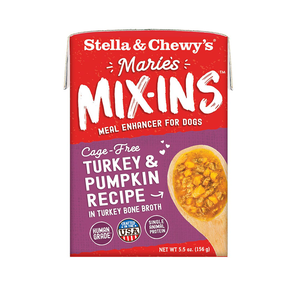 Stella and Chewy's Marie's Mix-Ins Turkey & Pumpkin Recipe In Turkey Bone Broth