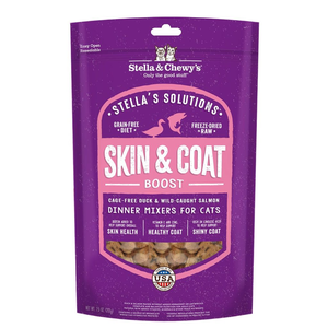 Stella and Chewy's Stella's Solutions Skin & Coat Boost Duck & Salmon Dinner Mixers For Cats