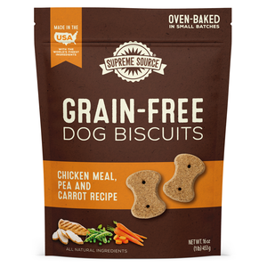 Supreme Source Grain Free Dog Biscuits Chicken Meal, Pea and Carrot Recipe