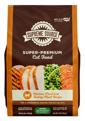 Supreme Source Super-Premium Dry Cat Food Chicken Meal and Turkey Meal Recipe