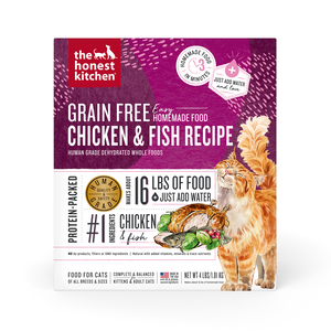 The Honest Kitchen Dehydrated Cat Food Grain Free Chicken & Fish Recipe