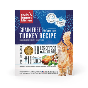 The Honest Kitchen Dehydrated Cat Food Grain Free Turkey Recipe