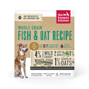 The Honest Kitchen Dehydrated Dog Food Whole Grain Fish & Oat Recipe