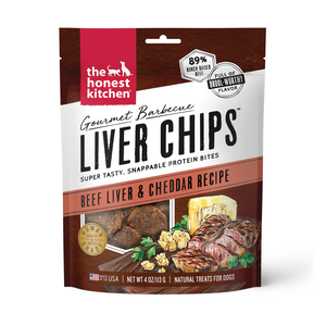 The Honest Kitchen Gourmet Barbecue Liver Chips Beef Liver & Cheddar Recipe