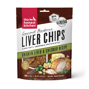The Honest Kitchen Gourmet Barbecue Liver Chips Chicken Liver & Cheddar Recipe