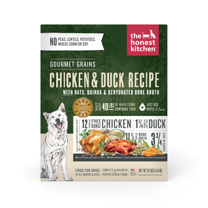 The Honest Kitchen Gourmet Grains Chicken & Duck Recipe For Dogs