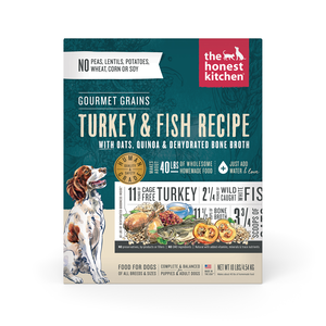 The Honest Kitchen Gourmet Grains Turkey & Fish Recipe For Dogs