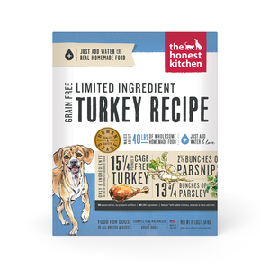 The Honest Kitchen Limited Ingredient Grain Free Turkey Recipe For Dogs