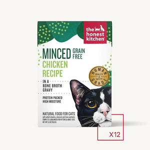 The Honest Kitchen Minced Grain Free Chicken Recipe In A Bone Broth Gravy For Cats