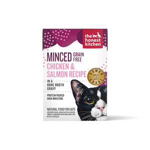 The Honest Kitchen Minced Grain Free Chicken & Salmon Recipe In A Bone Broth Gravy For Cats