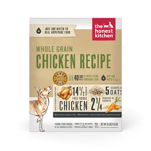 The Honest Kitchen Dehydrated Dog Food Whole Grain Chicken Recipe