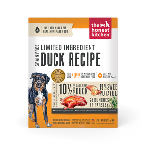 The Honest Kitchen Limited Ingredient Grain Free Duck Recipe