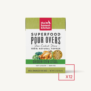 The Honest Kitchen Superfood Pour Overs Chicken Stew With Spinach, Kale & Broccoli