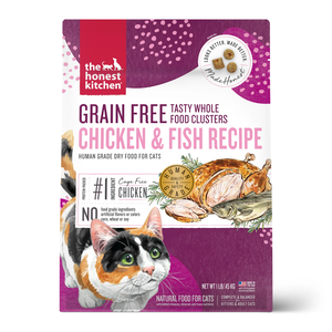 The Honest Kitchen Whole Food Clusters Grain Free Chicken & Fish Recipe For Cats