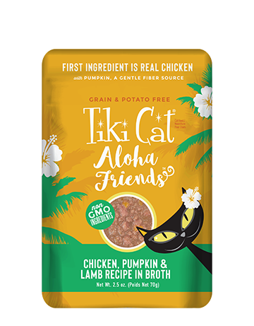 Tiki Cat Aloha Friends Chicken, Pumpkin & Lamb Recipe In Broth