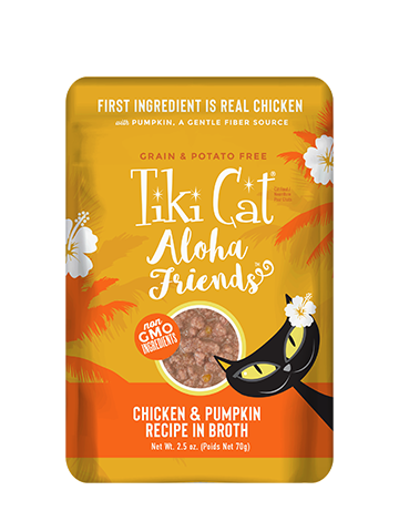Tiki Cat Aloha Friends Chicken & Pumpkin Recipe In Broth