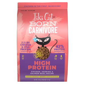 Tiki Cat Born Carnivore High Protein Chicken, Herring & Salmon Meal Recipe