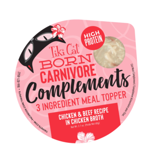 Tiki Cat Born Carnivore Complements Chicken & Beef Recipe In Chicken Broth