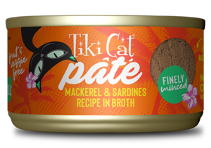 Tiki Cat Grill Mackerel & Sardines Recipe In Broth (Finely Minced Pate)