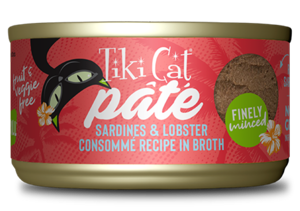 Tiki Cat Grill Sardines & Lobster Consomme Recipe In Broth (Finely Minced Pate)