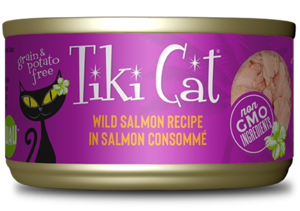 Tiki Cat Hanalei Luau Wild Salmon Recipe In Salmon Consommé