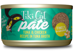 Tiki Cat Luau Tuna & Chicken Recipe In Tuna Broth (Finely Minced Pate)